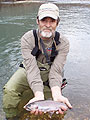 Norm Crisp of Stream Side Adventures with Rainbow Trout from Little Piney Creek