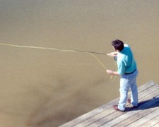 Testing out a new fly rod